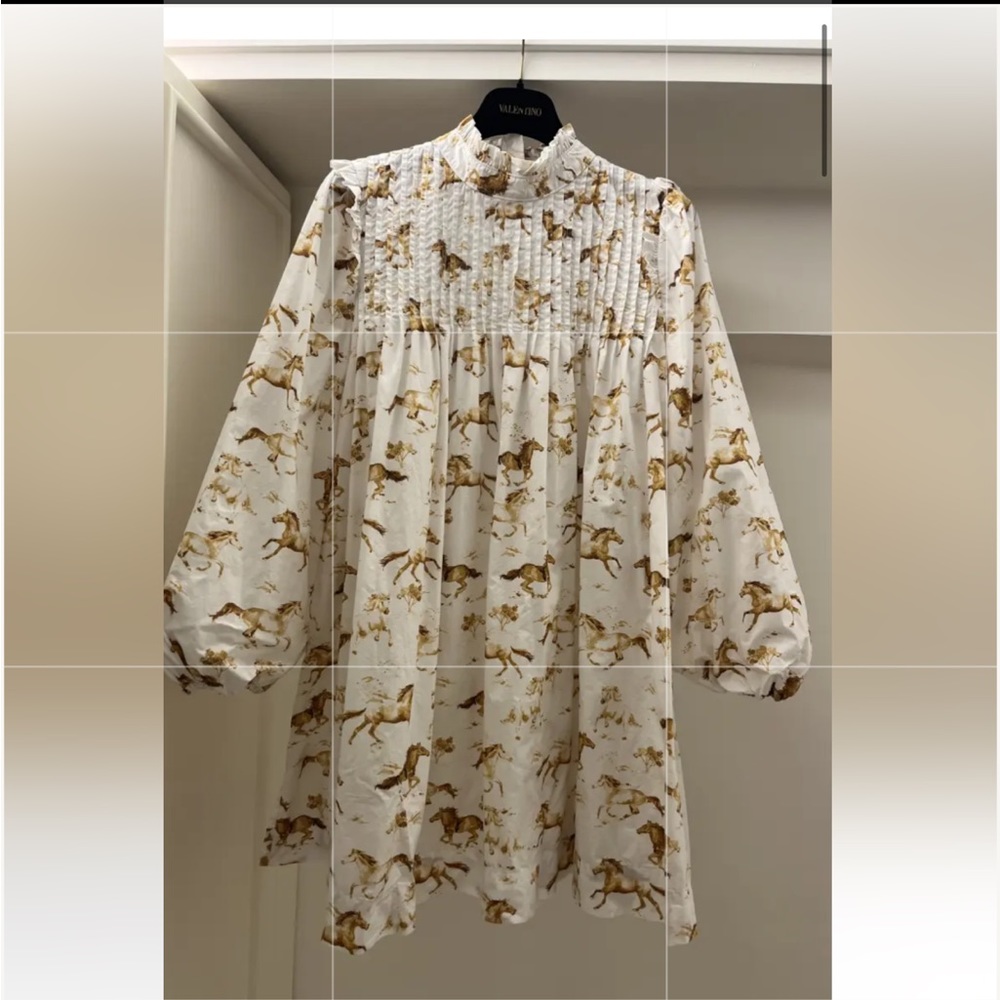 ISO!!!! Ganni horse print cotton mini dress!!!!